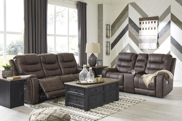 Picture of Yacolt Walnut 2-Piece Power Living Room Set