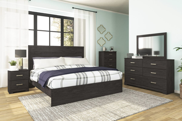 Picture of Belachime 6-Piece King Panel Bedroom Set