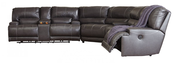 Picture of McCaskill Leather 3-Piece Power Sectional