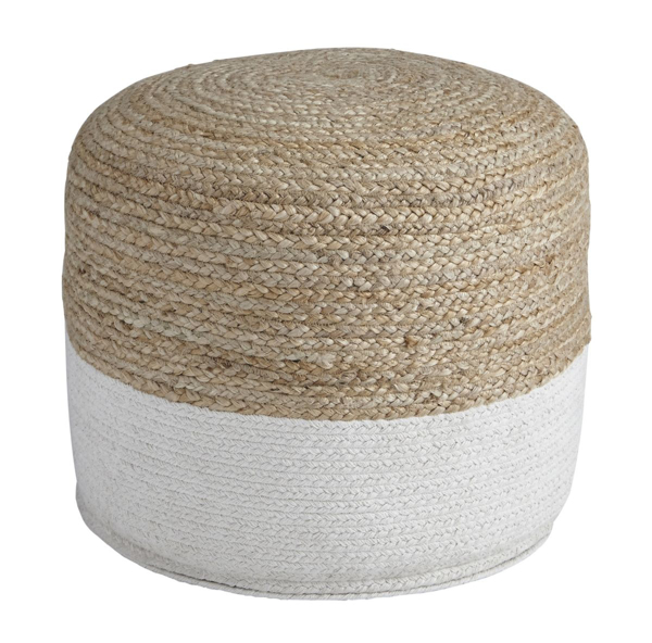 Picture of Sweed Valley Natural/White Pouf