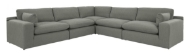 Picture of Elyza Smoke 5-Piece Sectional