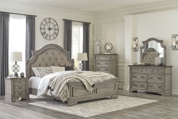 Picture of Lodenbay 6-Piece King Upholstered Bedroom Set