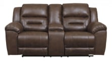 Picture of Stoneland Chocolate Reclining Loveseat