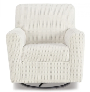 Picture of Herstow Ivory Swivel Glider Accent Chair