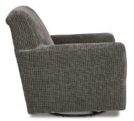 Picture of Herstow Charcoal Swivel Glider Accent Chair