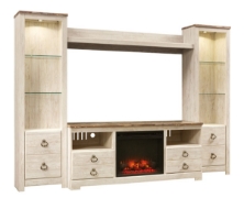 Picture of Willowton 4-Piece Wall Unit with Fireplace