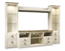 Picture of Willowton 4-Piece Entertainment Wall Unit