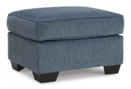 Picture of Cashton Blue Ottoman