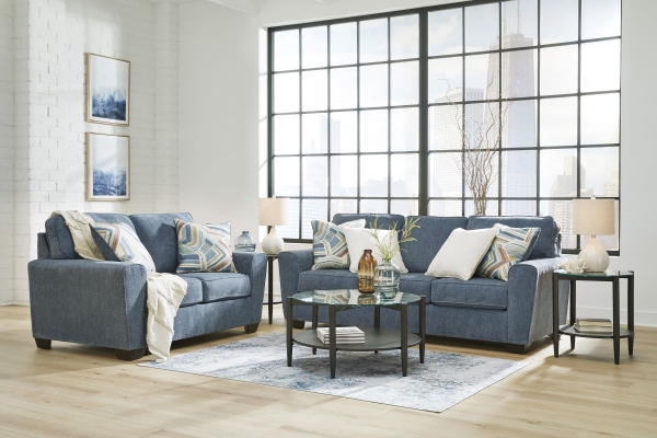 Picture of Cashton Blue 2-Piece Living Room Set