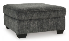 Picture of Lonoke Gunmetal Oversized Accent Ottoman