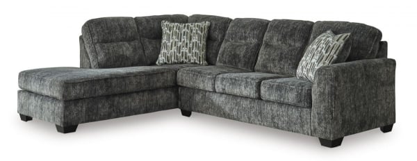 Picture of Lonoke Gunmetal 2-Piece Left Arm Facing Sectional