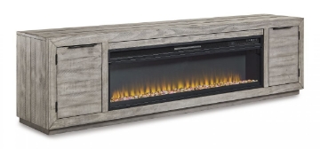 Picture of Naydell 92" TV Stand With Fireplace