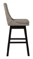 Picture of Tallenger Light Gray 30" Uph Swivel Barstool