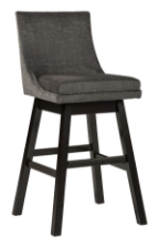 Picture of Tallenger Dark Gray 30" Uph Swivel Barstool