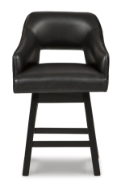 Picture of Tallenger Black 24" Barstool