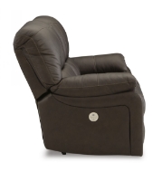 Picture of Leesworth Brown Leather Power Reclining Loveseat