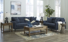 Picture of Bixler Navy 2-Piece Living Room Set
