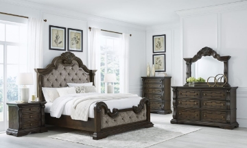 Picture of Maylee 6-Piece King Upholstered Bedroom Set