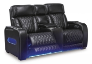 Picture of Boyington Black Leather Power Reclining Loveseat