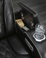 Picture of Boyington Black Leather Power Reclining Loveseat