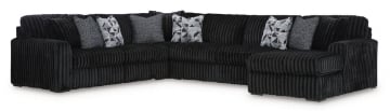 Picture of Midnight Onyx 4-Piece Right Arm Facing Sectional