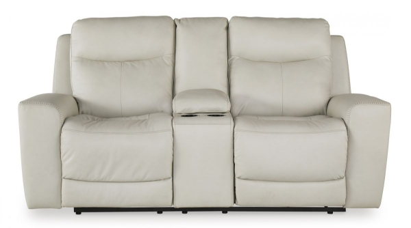 Picture of Mindanao Leather Power Reclining Loveseat