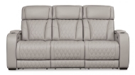 Picture of Boyington Gray Leather Power Reclining Sofa