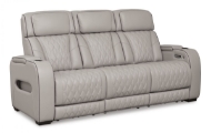 Picture of Boyington Gray Leather Power Reclining Sofa