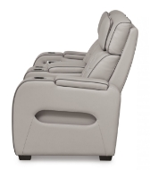 Picture of Boyington Gray Leather Power Reclining Loveseat