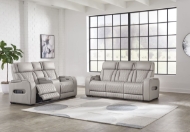 Picture of Boyington Gray 2-Piece Leather Power Reclining Living Room Set