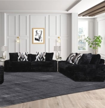 Picture of Swafford Black 2-Piece Living Room Set