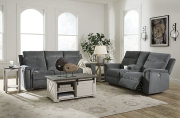 Picture of Barnsana Gravel 2-Piece Power Reclining Living Room Set