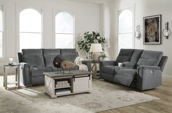Picture of Barnsana Gravel 2-Piece Power Reclining Living Room Set