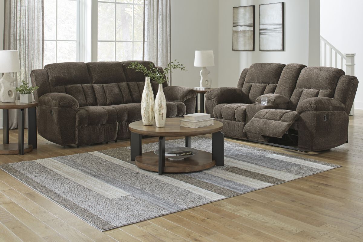Frohn Chocolate 2-Piece Reclining Living Room Set