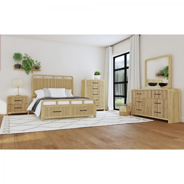 Picture of Ridgemont Natural 6-Piece Full Storage Bedroom Set