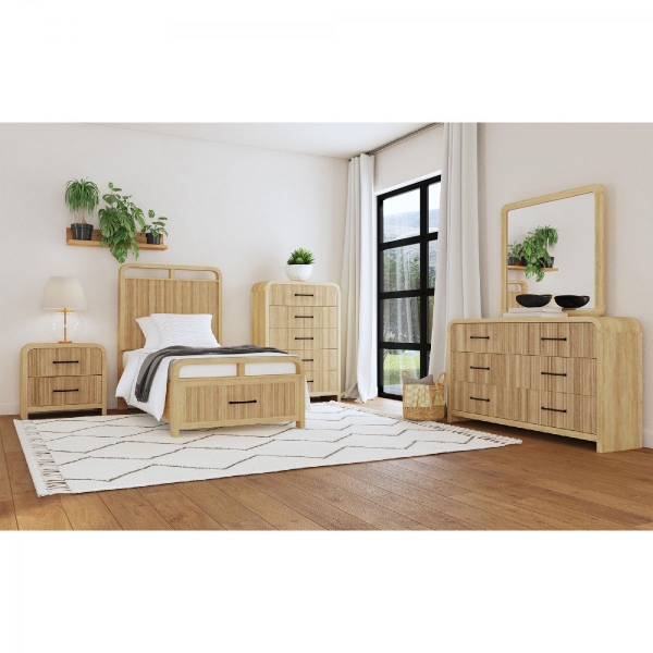 Picture of Ridgemont Natural 6-Piece Twin Storage Bedroom Set