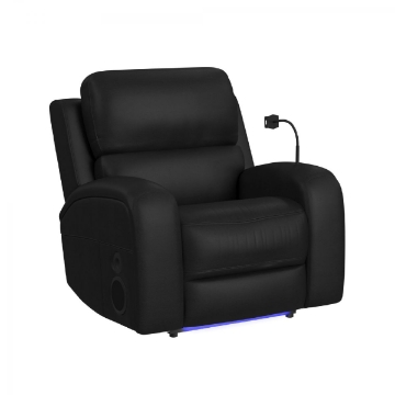 Picture of Euphora Leather Power Glider Recliner w/ Heat & Massage