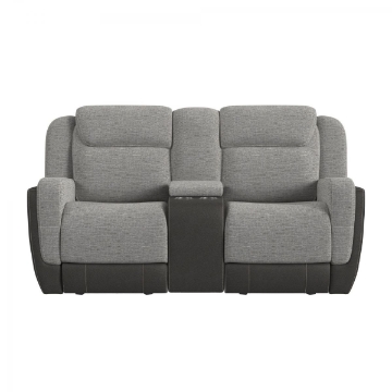 Picture of Hornet Grey Glider Reclining Loveseat