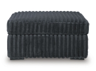 Picture of Midnight Gunmetal Oversized Accent Ottoman