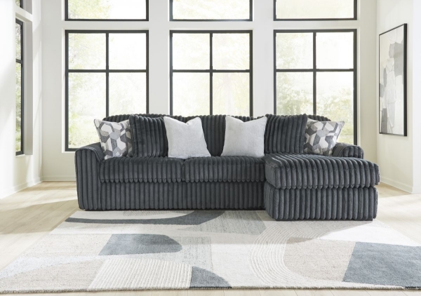 Midnight Gunmetal2-Piece Right Arm FacingSectional