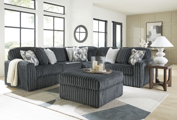 Midnight Gunmetal 3-Piece Sectional