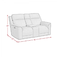 Picture of Shelby Leather Power Loveseat