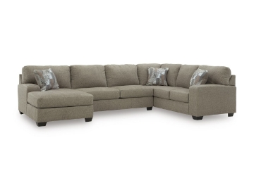 Picture of Wilshire Tan 3-Piece Left Arm Facing Sectional