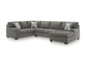 Picture of Wilshire Grey 3-Piece Right Arm Facing Sectional