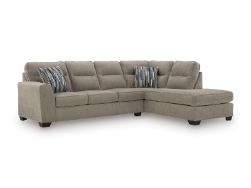 Picture of Parker Mocha 2-Piece Right Arm Facing Sectional
