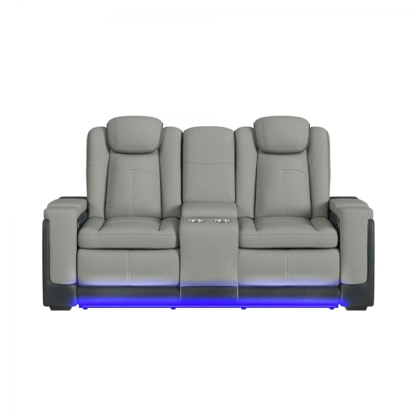Picture of Bloomington Grey Power Loveseat