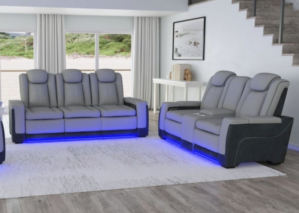 Picture of Bloomington Grey 2-Piece Power Living Room Set
