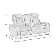 Picture of Bloomington Grey Power Loveseat