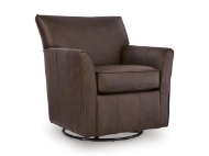 Picture of Darby Leather Swivel Glider Accent Chair