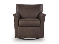 Picture of Darby Leather Swivel Glider Accent Chair
